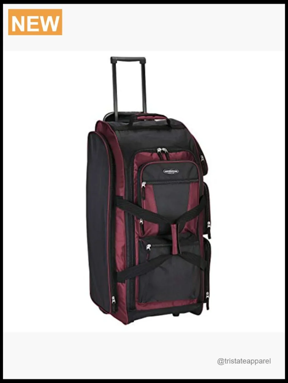 Extra-Large 30in Rolling Duffel Bag 77L Capacity Travel Luggage